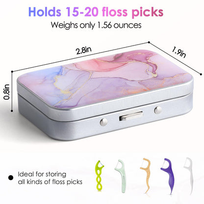 Gerkia Dental Floss Portable Case – Marble Travel Floss Dispenser