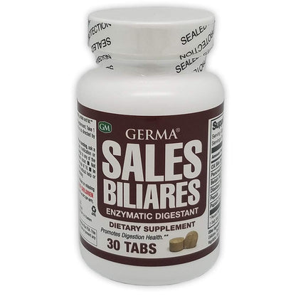Germa Bile Salts - Natural Dietary Supplement for Liver Support, 30 Tabs