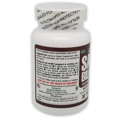 Germa Bile Salts - Natural Dietary Supplement for Liver Support, 30 Tabs