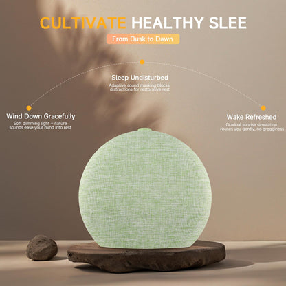 Geuuap Sunrise Alarm Clock – Natural Wake-Up Light & 30 Sleep Aids