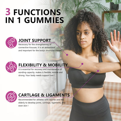 GGlucosamine Chondroitin Gummies Sugar Free – Extra Strength 1500mg + Turmeric, Joint Support (120 Count x2)