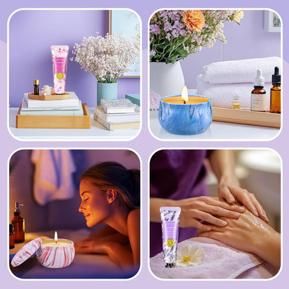 Gift Baskets for Women: Candles & Hand Cream Set – Gifts for Mom, Nurse & Teacher