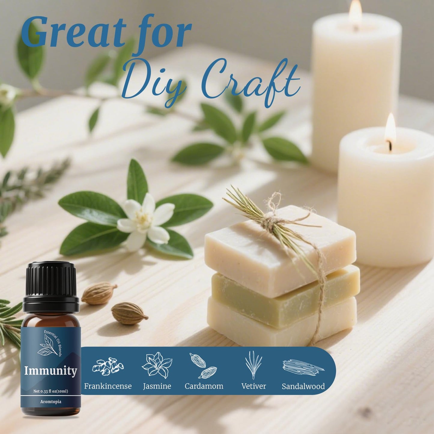 Aromtopia Essential Oil Blends for Diffusers – 6x10ml Gift Set