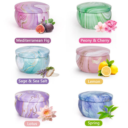 Candles Gift Set for Women – 6 Pack Scented Soy Wax Aromatherapy Candles