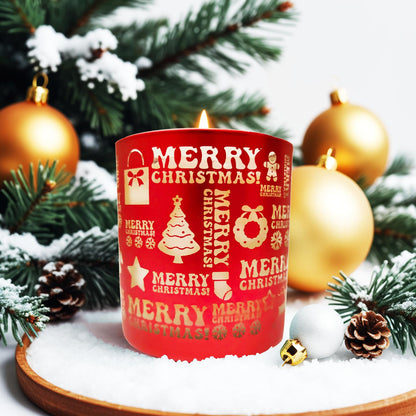 Christmas Frosted Berry Soy Candle - 5oz, 30+ Hours Burn | Festive Gift