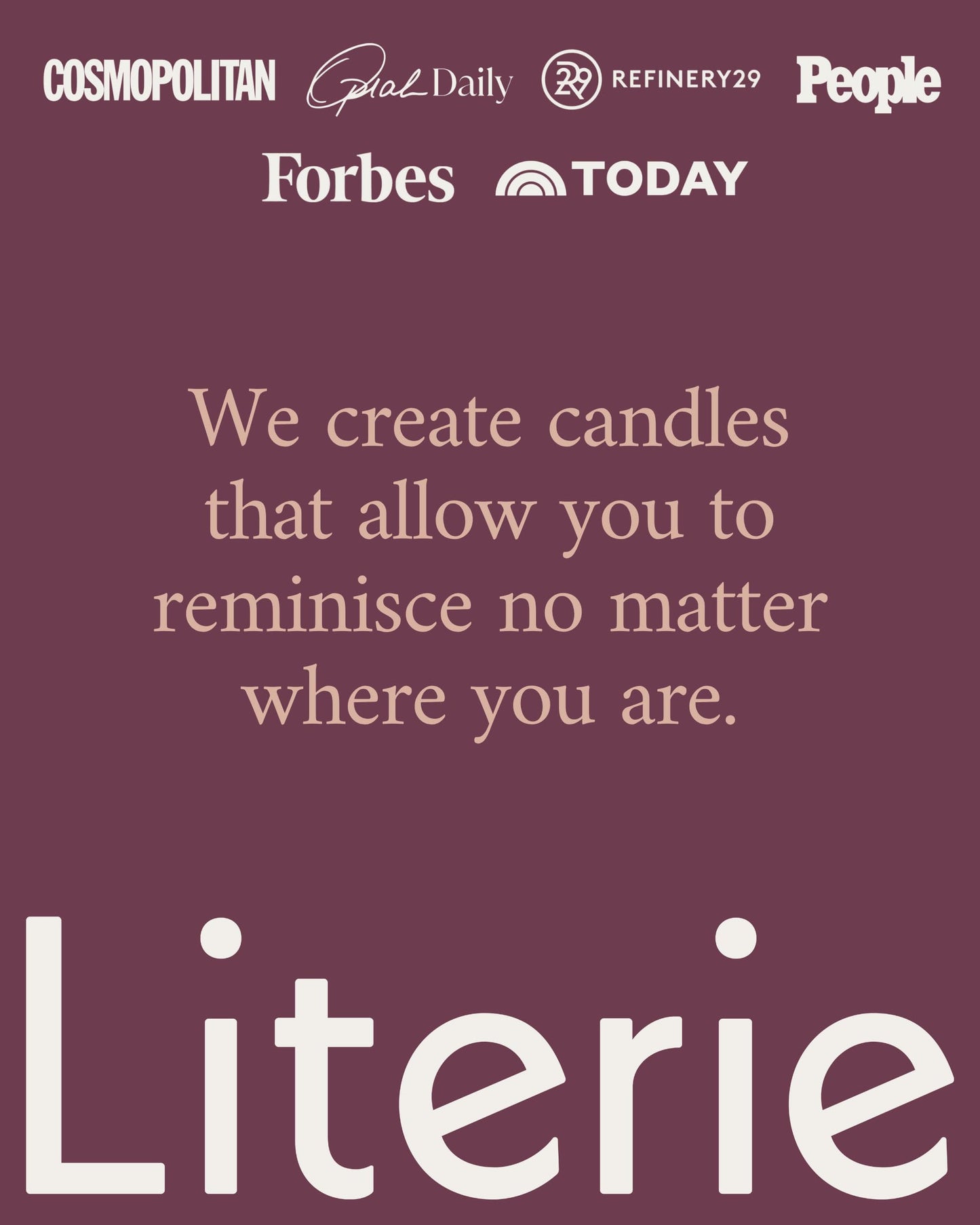Literie NYC-Inspired Scented Candle: Hamptons Rosé & Melon, 9oz, 50h Burn