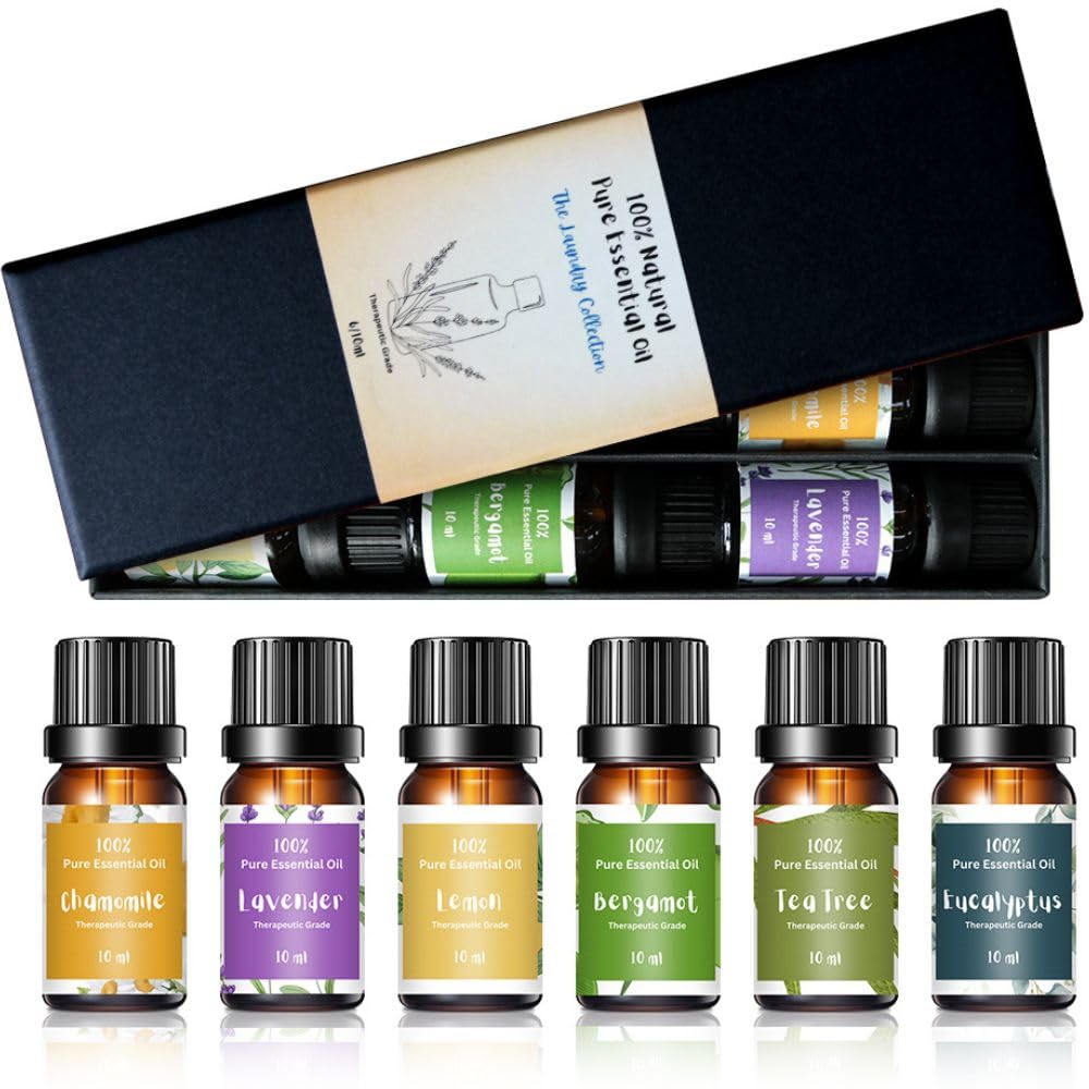 Essential Oils for Laundry - 100% Pure Therapeutic Grade Top 6