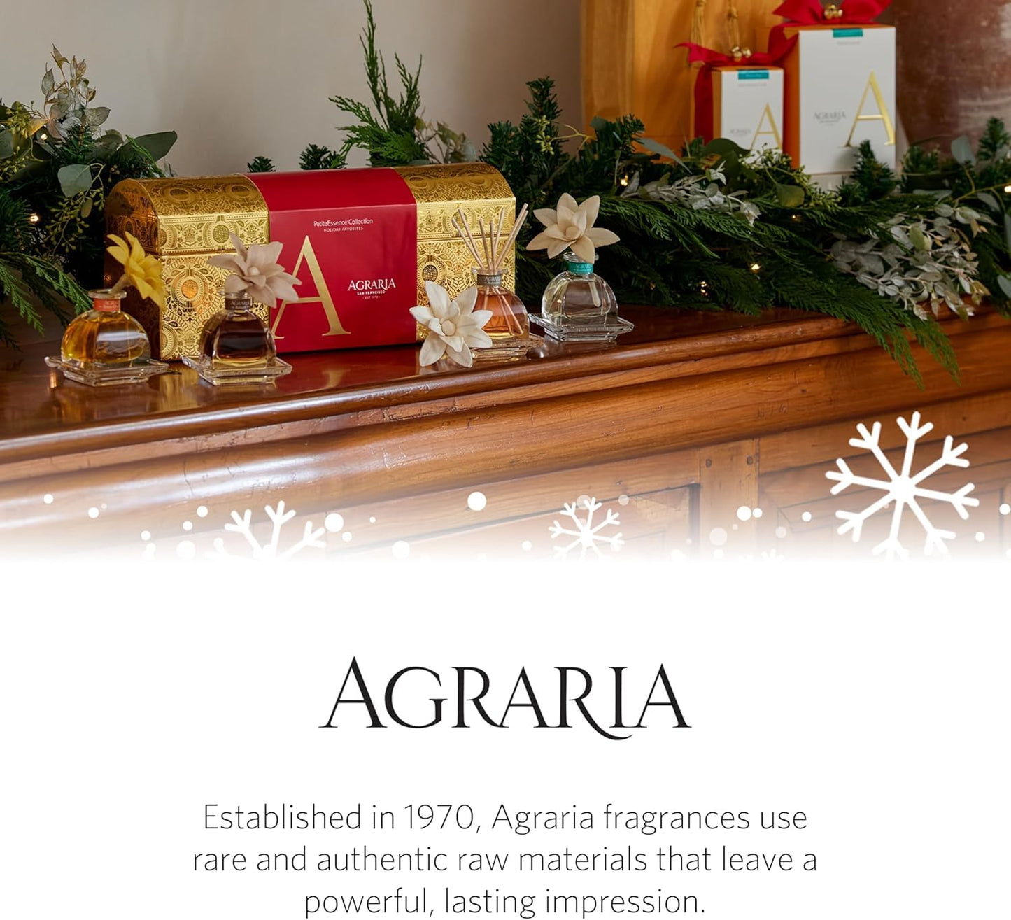 Blue Spruce Holiday PetiteEssence Diffuser, 1.7oz | Premium Room Fragrance by Agraria