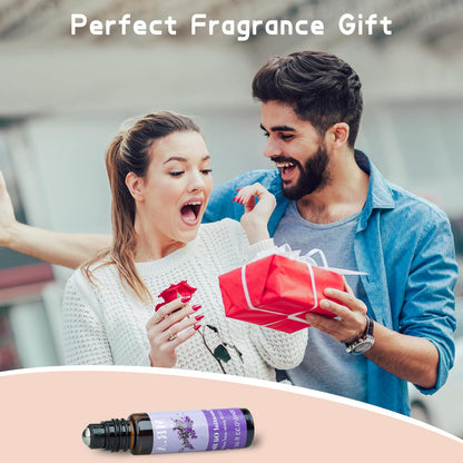 3 Pack Essential Roll-On Oils Set – 100% Natural Fragrance Oils | Lavender Aromatherapy 0.33 fl oz