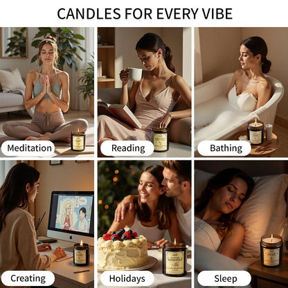 SVECKE Cedar Scented Candles – 7oz Soy Wax, Long-Lasting Aroma