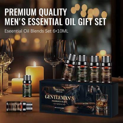 Men Essential Oils Gift Set | Premium Fragrance Oils for Diffusers