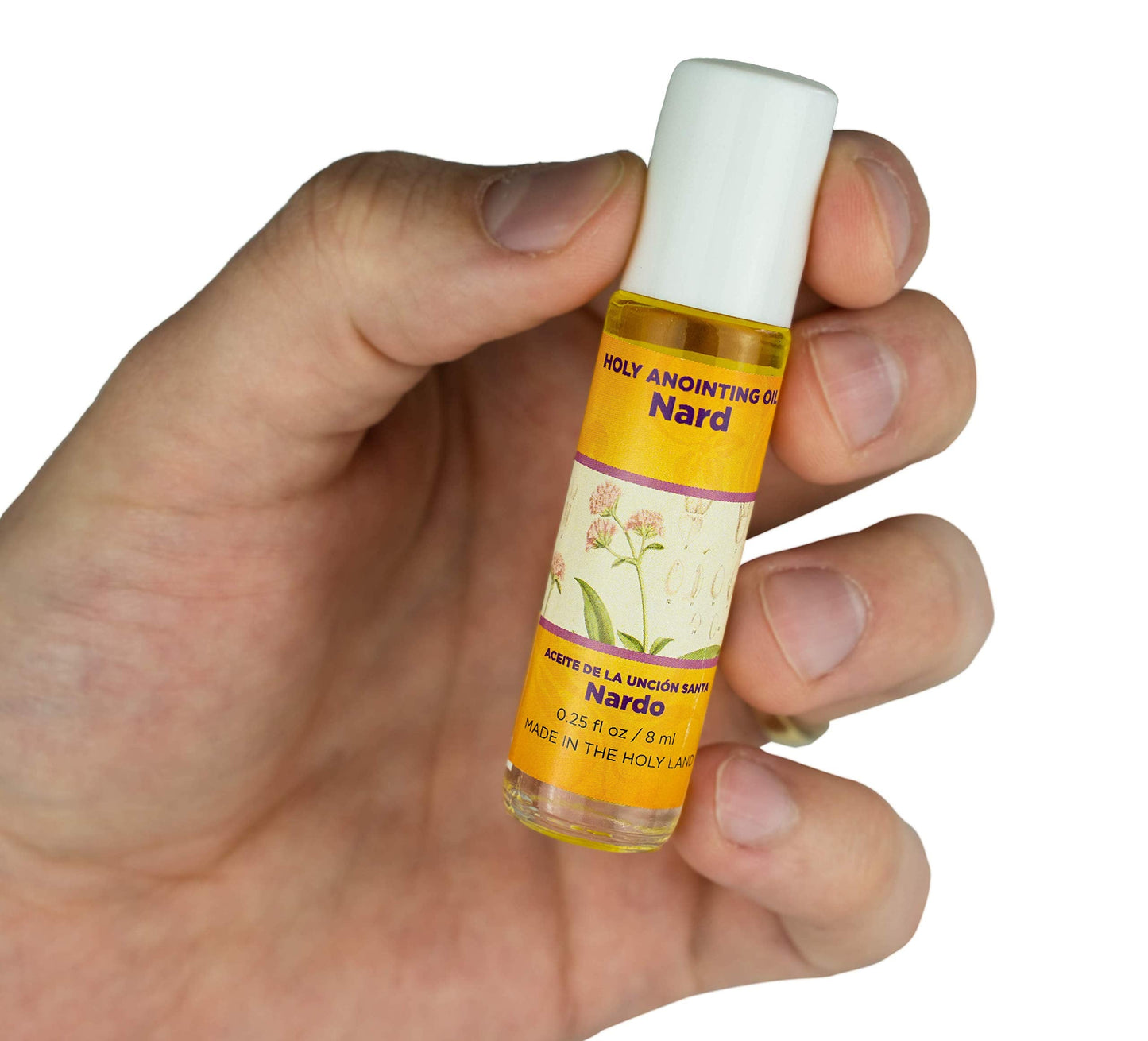Nard Holy Land Anointing Oil from Jerusalem – 1/4 oz Roller Bottle | Locally Sourced Herbs & Essences | Gift for Pastors, Priests, Rabbis & Clergy