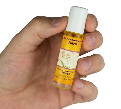 Nard Holy Land Anointing Oil from Jerusalem – 1/4 oz Roller Bottle | Locally Sourced Herbs & Essences | Gift for Pastors, Priests, Rabbis & Clergy