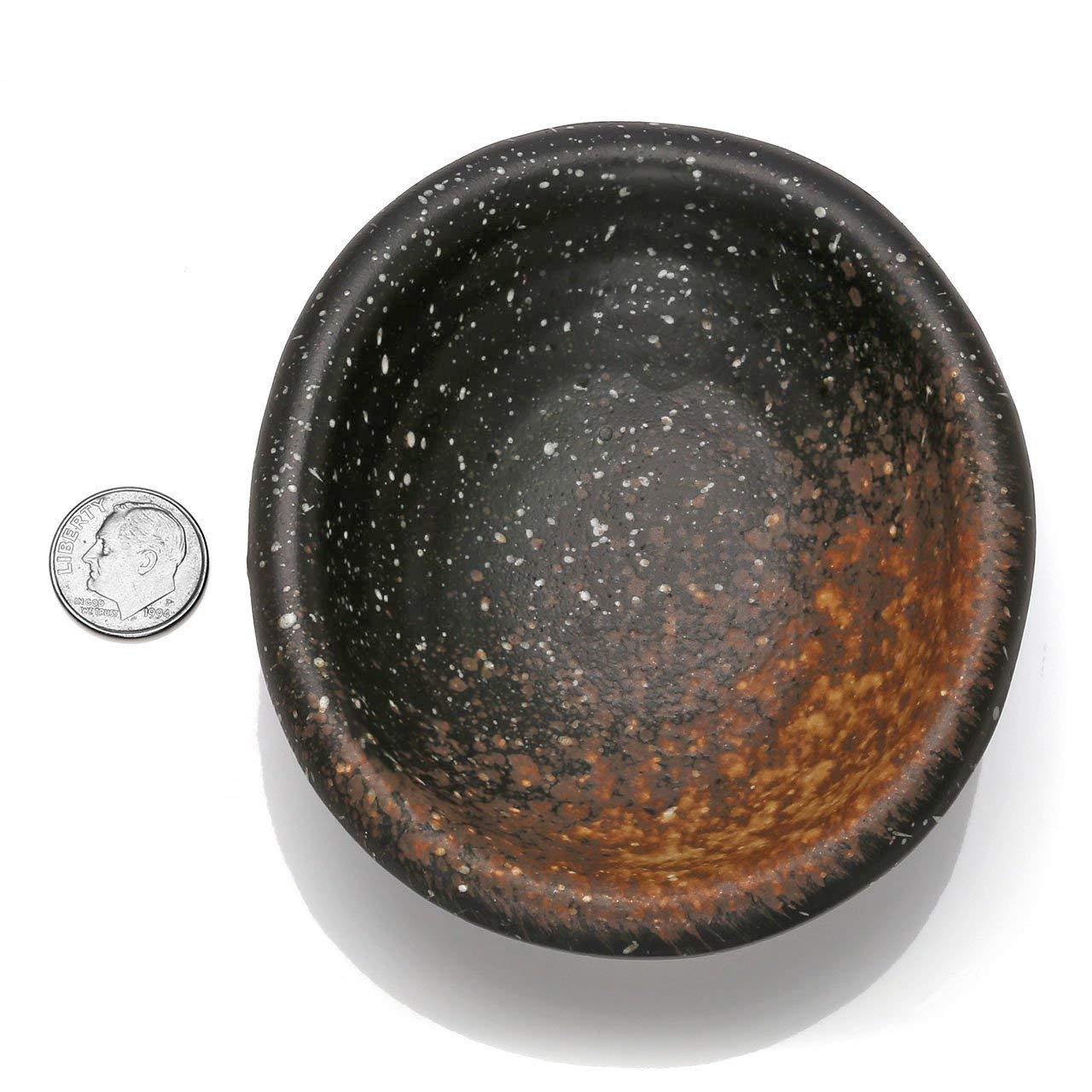 Top Plaza Lava Rock Aromatherapy Diffuser Set – Oval Ceramic Tray & 14 Heart Lava Beads
