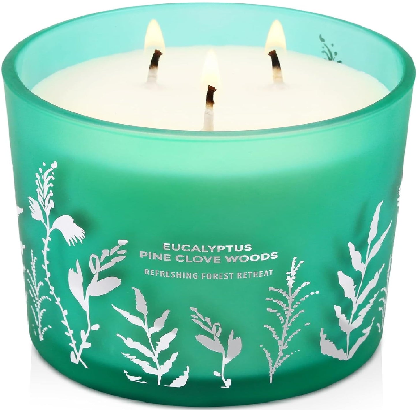 GIFTAWAY Eucalyptus Pine & Clove Balsam 3-Wick Soy Candle – Clean-Burning 14.5 oz, Cozy Winter Forest Ambience