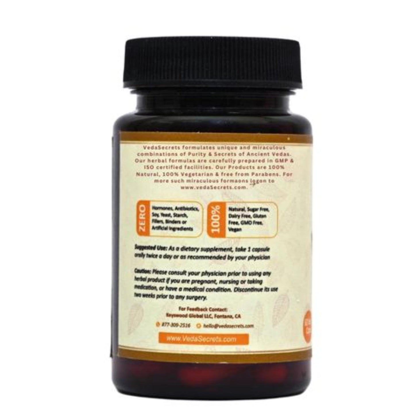 VedaSecrets Giloy Dietary Supplement - Tinospora Cordifolia, Organic Giloy Powder, 60 Vegetarian Capsules