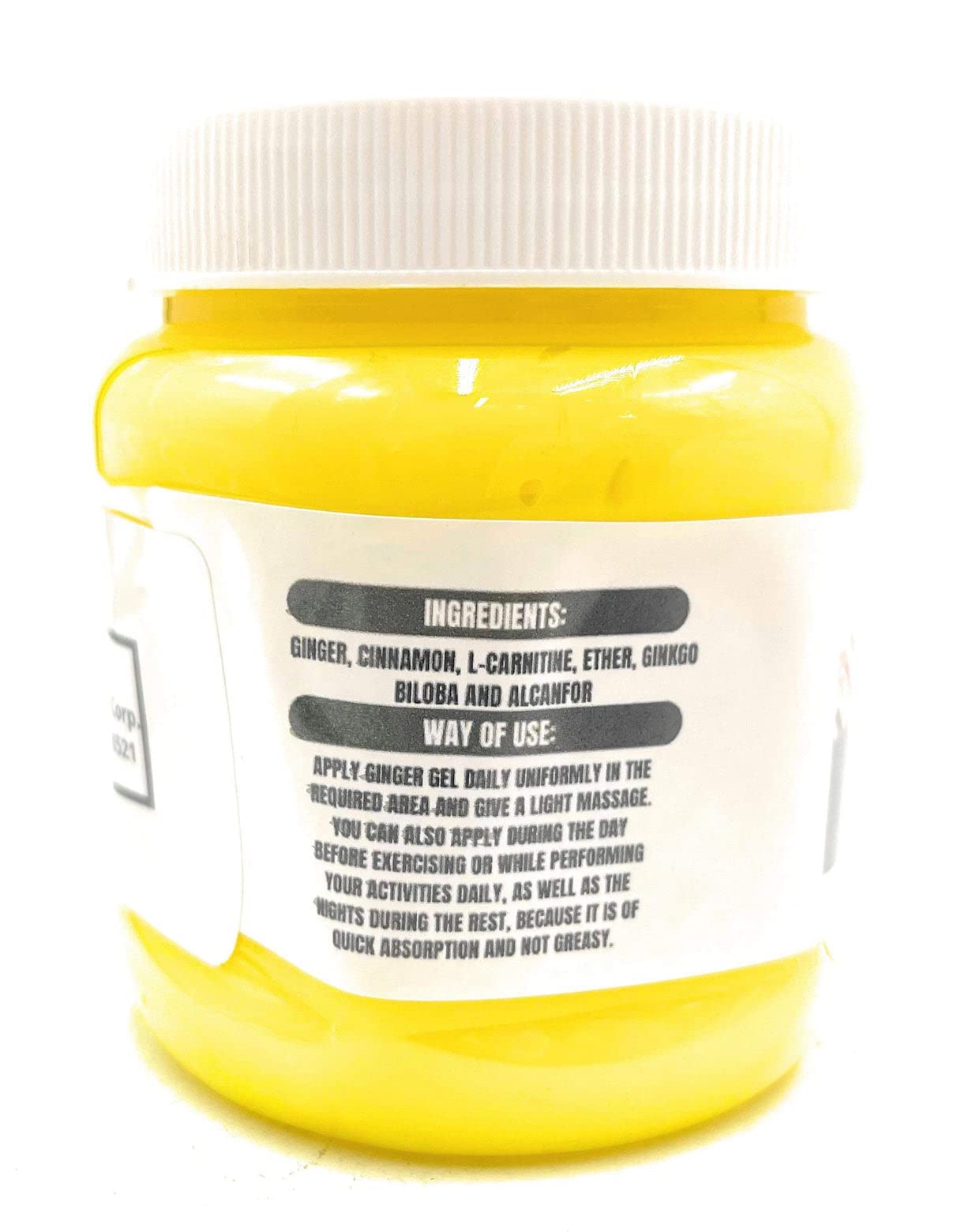 Ginger & Bamitol Slimming Body Gel – Natural Fat Reducer, 8.45 fl oz