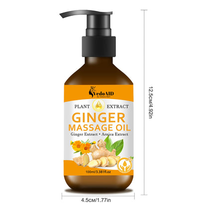 Ginger Massage Oil for Lymphatic Drainage & Sore Muscles – Spa-Quality Massage Oil (1)