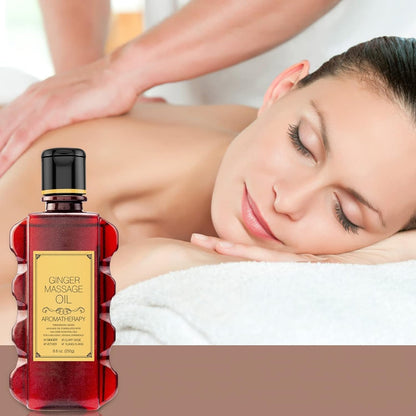 Ginger Massage Oil for Relaxing Muscles – Body & Skin Moisturizing, 8.8 oz