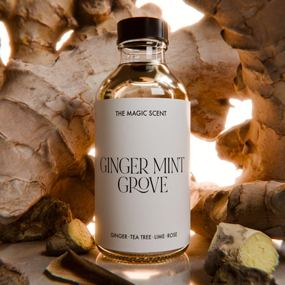 The Magic Scent Ginger Mint Grove Diffuser Oil - Luxury Hotel & Home Scents - 4 oz (120 mL)