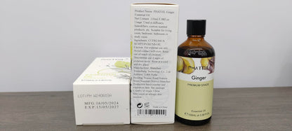 Ginger Essential Oil 100ml | PHATOIL Aromatherapy for Diffusers & DIY
