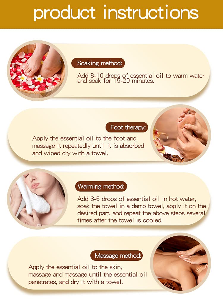 3 Pack Lymphatic Drainage Ginger Oil – Ginger Massage Oil to Promote Blood Circulation, Suitable for Body Massage