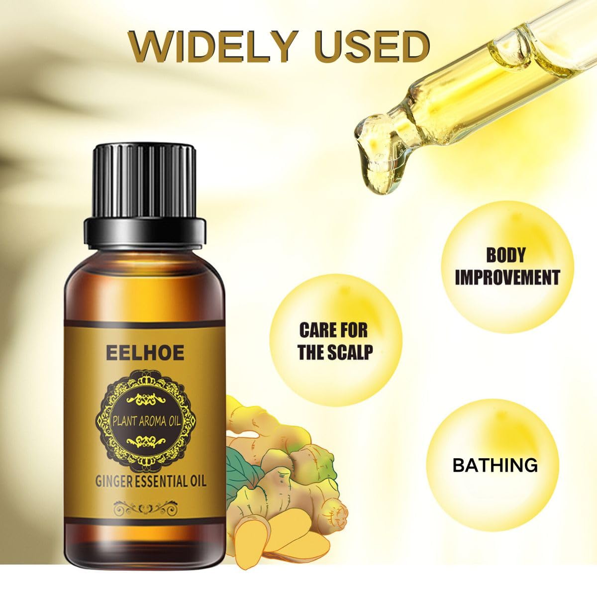 Ginger Essential Oil 10ml - Lymphatic Drainage Massage | Detox & Circulation
