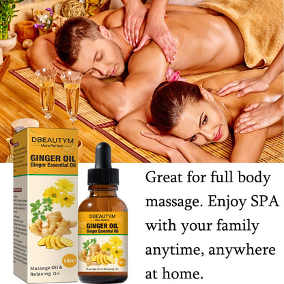 12 Pack Ginger Oil Lymphatic Drainage Massage Oil with Arnica & Vitamin E