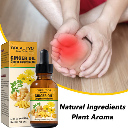 12 Pack Ginger Oil Lymphatic Drainage Massage Oil with Arnica & Vitamin E