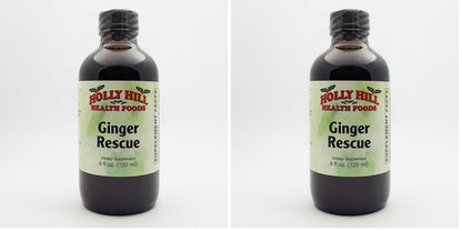 Holly Hill Health Foods Ginger Rescue Syrup – 4oz (Pack of 2)