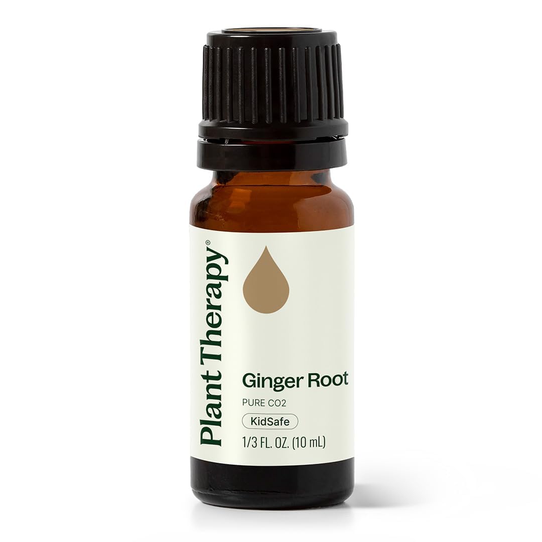 Plant Therapy Ginger Root CO2 Essential Oil - 100% Pure, Therapeutic Grade (10 mL)