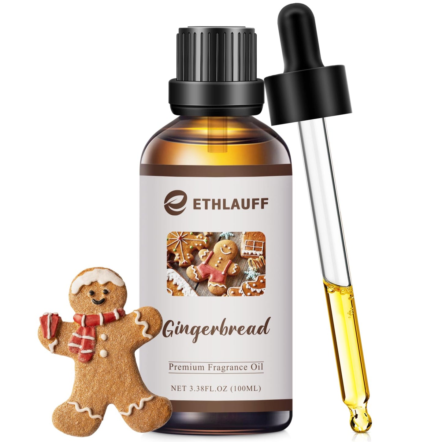 Gingerbread Fragrance Oil 3.38 fl oz – Diffusers, Candles, Soaps