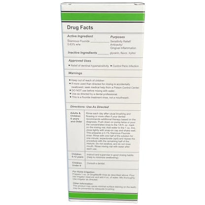 GingiMed Mint Flavored 0.63% Stannous Fluoride Dental Rinse - 10 oz