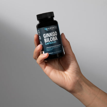Ginkgo Biloba 120mg with Phosphatidylserine | Nootropic Brain Health & Focus - 60 Non-GMO Capsules