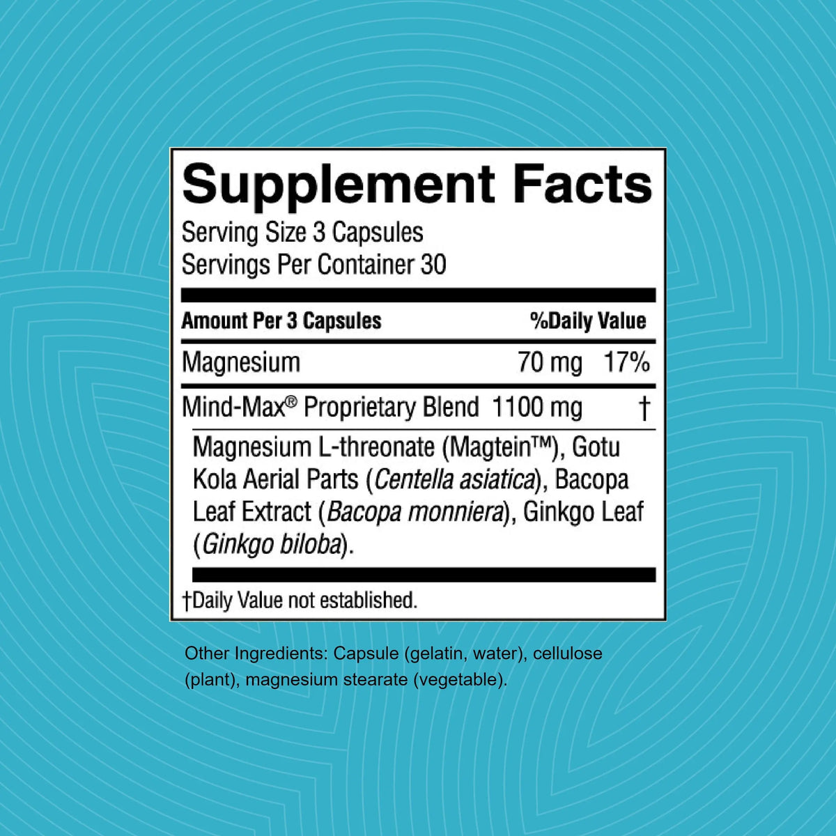 Nature's Sunshine Mind-Max 90 Capsules | Brain Support & Circulation BritishVita | Premium UK Vitamins & Wellness Supplements