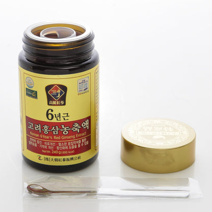 240g Pure Korean 6-Year Red Ginseng Extract – 100% Ginseng, Saponin, Panax