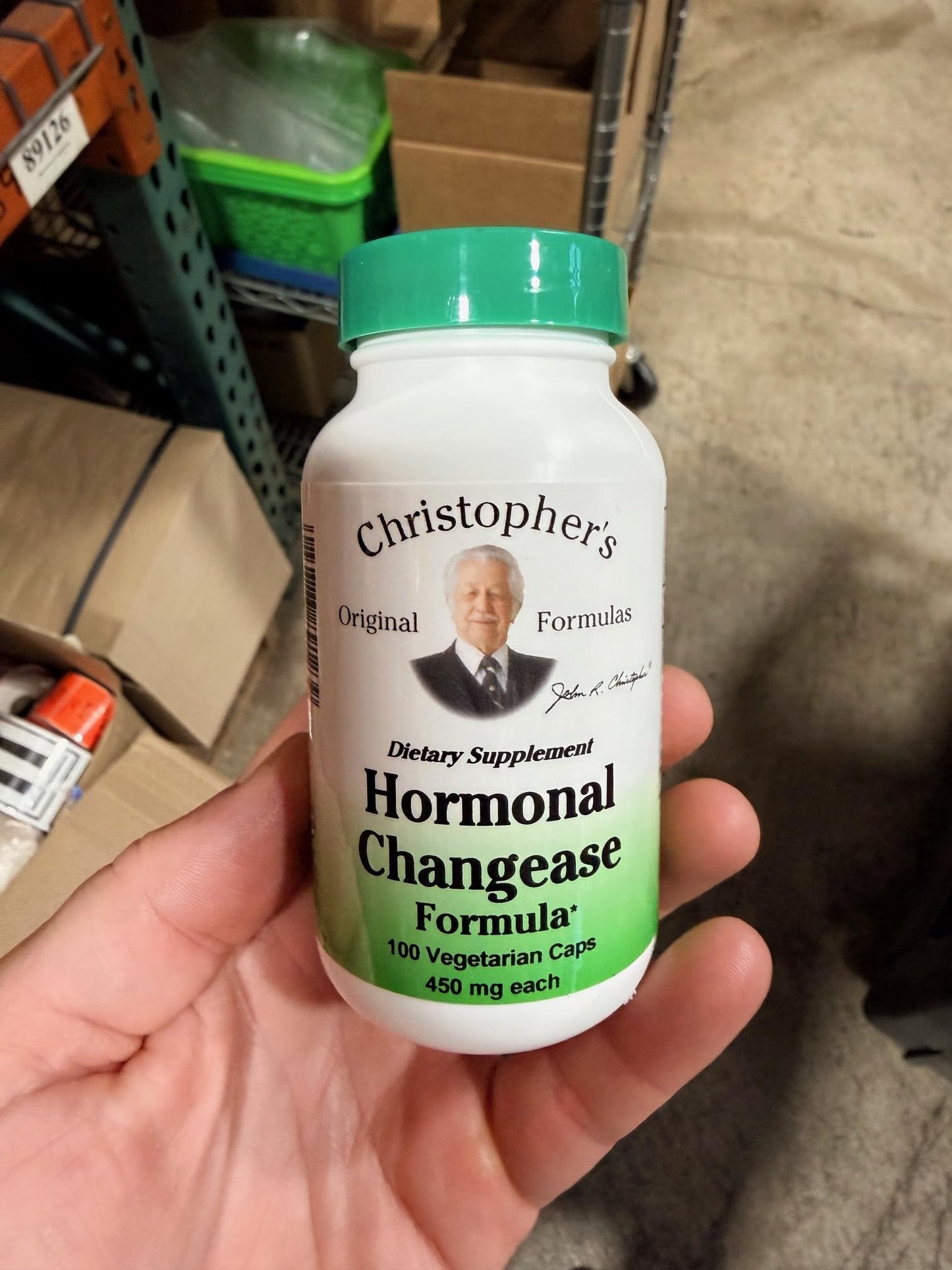 Christopher's Original Formulas Hormonal Changease Formula – 450 mg | 100 Vegetarian Capsules – Herbal Menopause Support