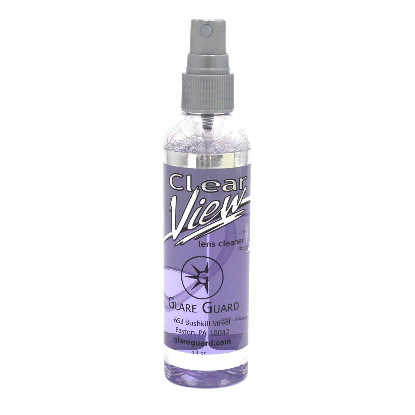 Glare Guard Clear View Lens Cleaner - Anti-Streak & Anti-Static 4oz