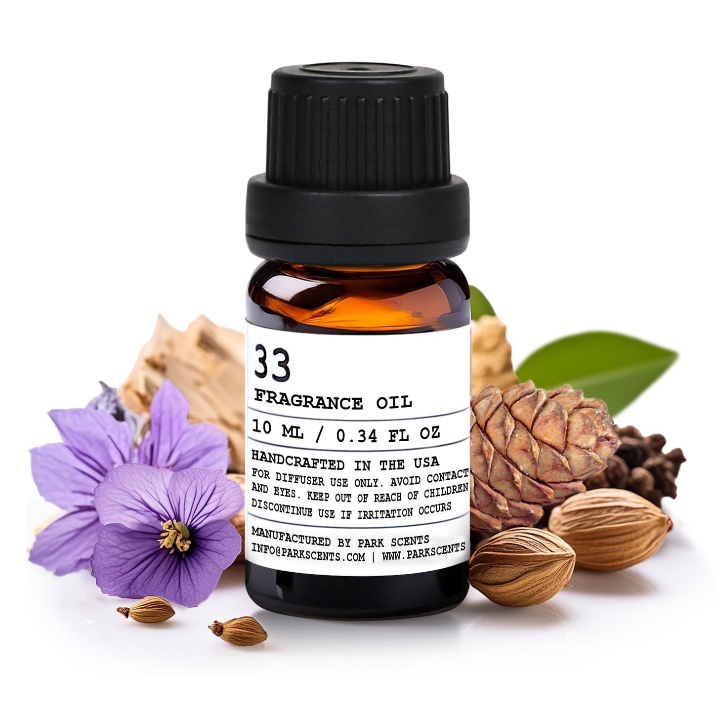 Santal Essential Oil for Diffuser – Inspired by Santal 33, 10 ml Glass Bottle with Euro Dropper (USA Made)
