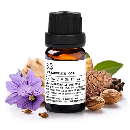 Santal Essential Oil for Diffuser – Inspired by Santal 33, 10 ml Glass Bottle with Euro Dropper (USA Made)