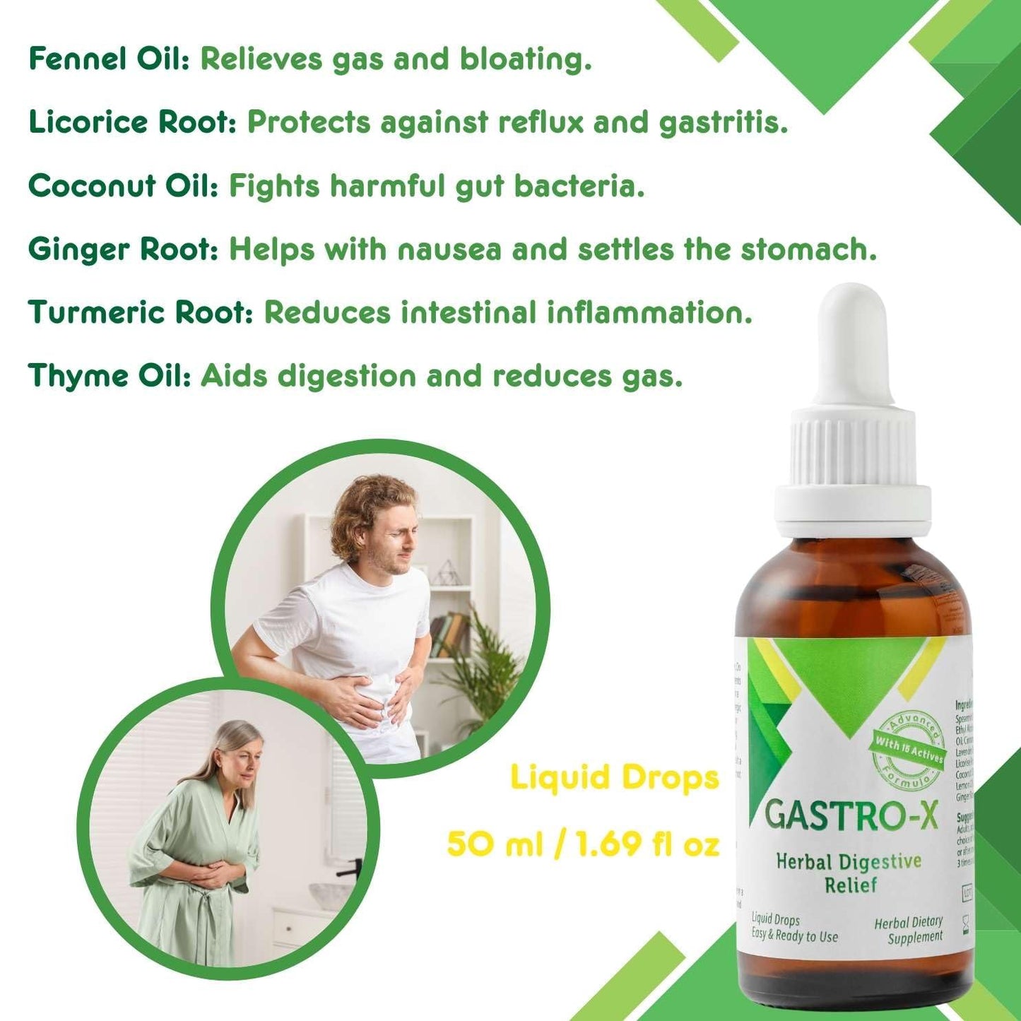 Nurse Harvey's Gastro-X – Herbal Stomach Care Drops (50ml) – Sugar-Free