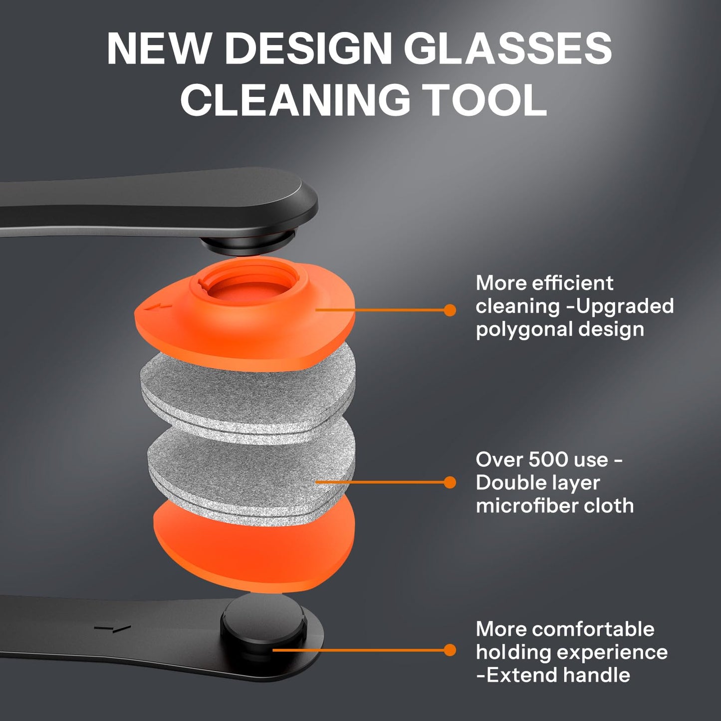 Glasses Cleaner Kit 8-in-1 – Anti-Fog Spray, Portable Cleaning Tool