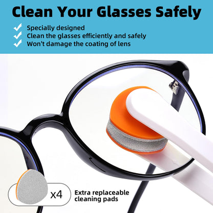 Glasses Cleaner Kit with Anti-Fog Spray, Microfiber Cloth & Repair Tools