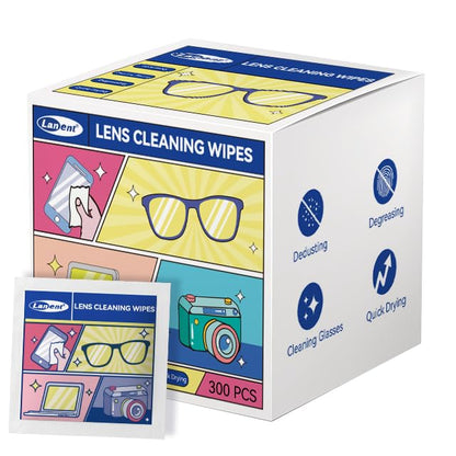 Glasses Cleaner Wipes (300 PCS) – Lens & Screen Wipes for Eyeglasses
