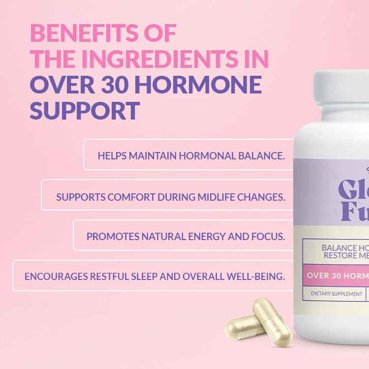 GLEEFULL SUPPS GleeFull Over 30 Hormone Support – Menopause & Hormone Balance for Women