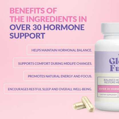 GLEEFULL SUPPS GleeFull Over 30 Hormone Support – Menopause & Hormone Balance for Women