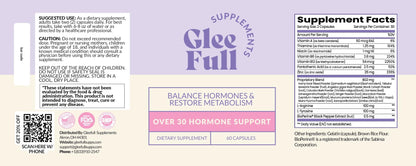 GLEEFULL SUPPS GleeFull Over 30 Hormone Support – Menopause & Hormone Balance for Women