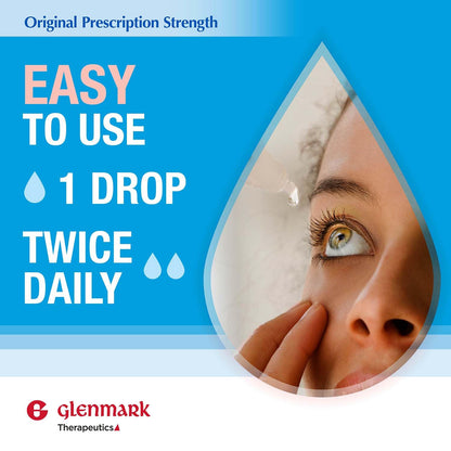Glenmark Therapeutics Olopatadine Eye Drops – Quick Itch & Redness Relief (0.1%, 5ml)