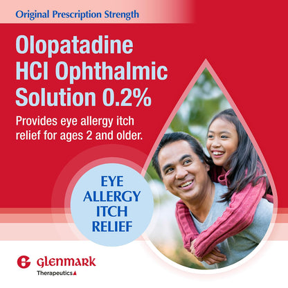 Glenmark Therapeutics Olopatadine Eye Drops 0.2% | Fast Allergy Relief for Itchy Eyes