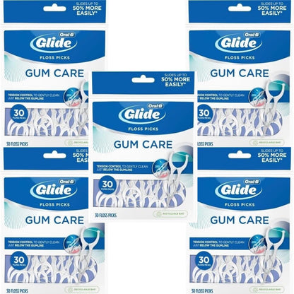 Glide Pro-Health Advanced Floss Picks 30 Ea (Pack of 5)